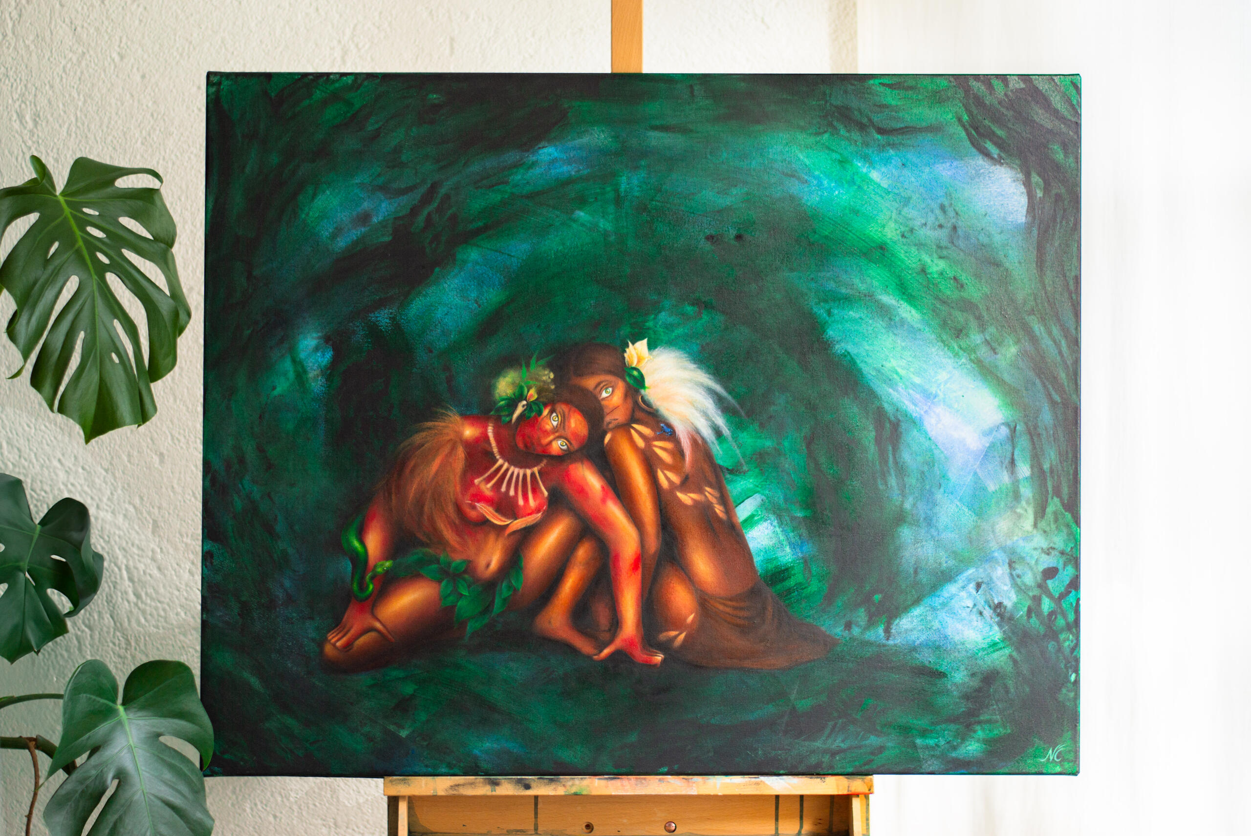 Where the river ends / 70x90 cm / acrylics on canvas Where the river ends / 70x90 cm / acrylics on canvas